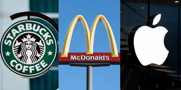 Starbucks, McDonald's, & Apple